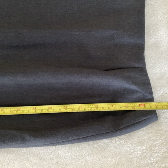 Barry Bricken Mark Shale Women's Pencil Maxi Sz 6 Long Skirt Dark Gray Wool Vntg - Picture 5 of 10